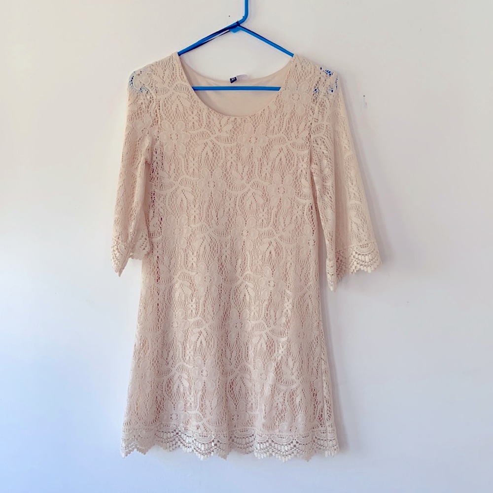 Lace mini dress